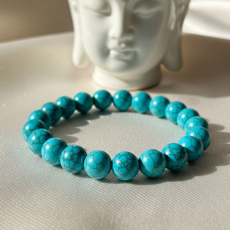 Turquoise crystal bracelet from Layashaktii